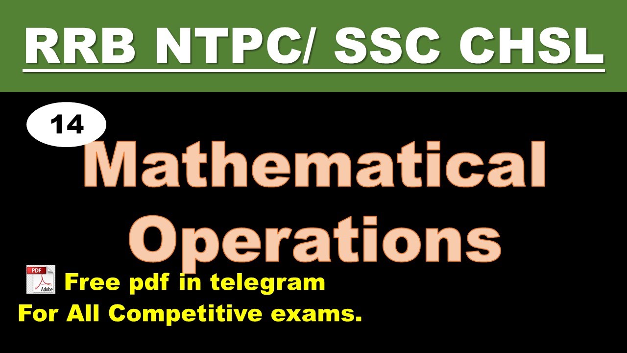 Mathematical Operations || Logical Reasoning || RRB NTPC || Abhishek Sachan || #caandlr