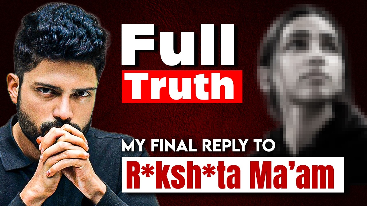 How Dr. R*ksh*ta S*ngh is DESTROYING Students Career | Emotional Manipulation Exposed by Prateek SIr