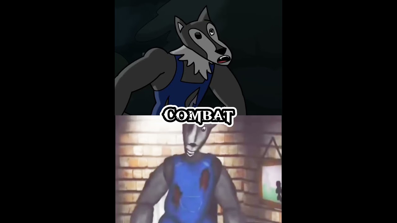 Big Bad Wolf (Foxymations) vs. Big Bad Wolf (GameToons) #analoghorror #gametoons