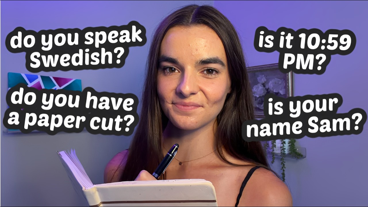 ASMR If You Say YES, You Can Go To Sleep | 200 Personal Questions