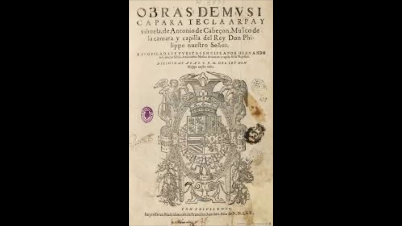 Antonio de Cabezon (1510-1566): Tres sobre el canto llano de la Alta