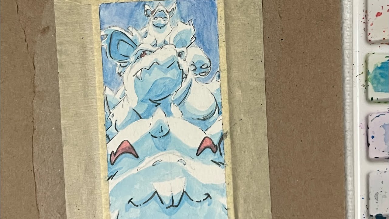 Nidoqueen line | watercolor 