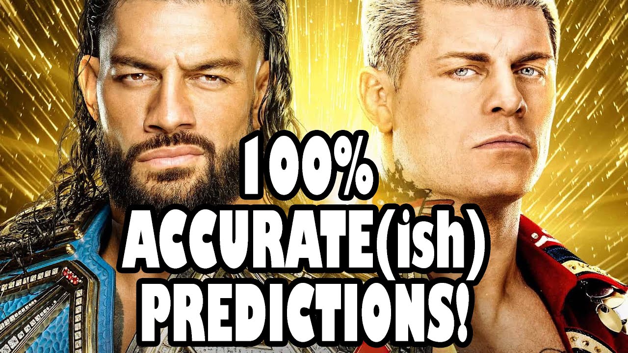 100% Accurate(ish) Predictions for WWE Wrestlemania 39 - Reigns/Rhodes/Rollins/Logan Paul