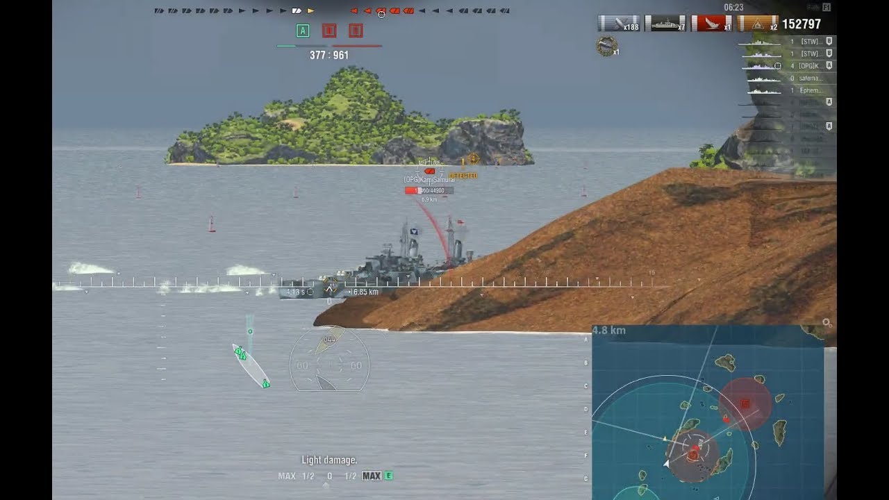 Epic Des Moines & Gearing 2v5 Carry!  | World of Warships