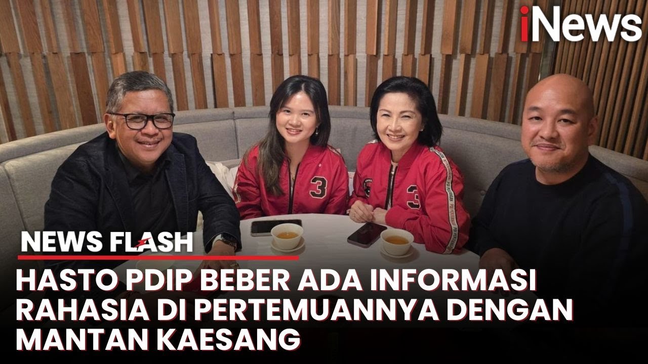 Hasto PDIP Buka Suara soal Pertemuannya dengan Mantan Kaesang, Ngaku Terima informasi Rahasia
