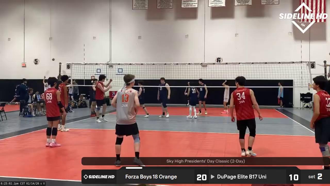 Forza Boys 18 Orange @ DuPage Elite B17 Uni (2026.02.14)