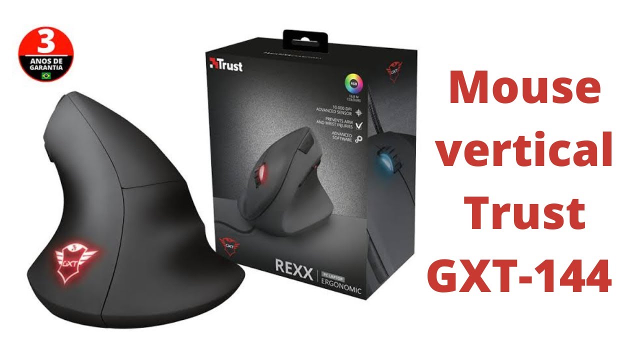 Mouse ergonomico vertical Trust GXT-144 - unboxing