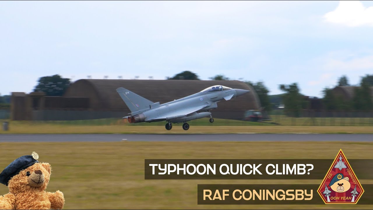 THE BEST TYPHOON QUICK CLIMB STYLE PERFORMANCE TAKE OFF? • 3 (F) SQUADRON RAF CONINGSBY #SENDIT