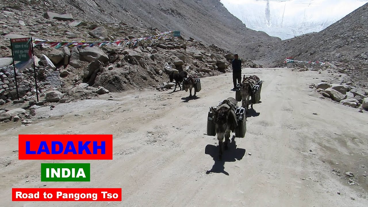 🇮🇳 Leh to Pangong Tso road, Ladakh, India