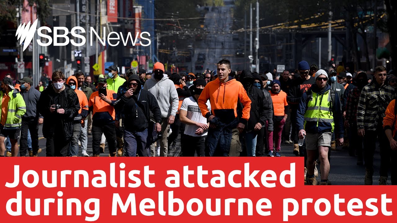 Journalist attacked during Melbourne protest | SBS News