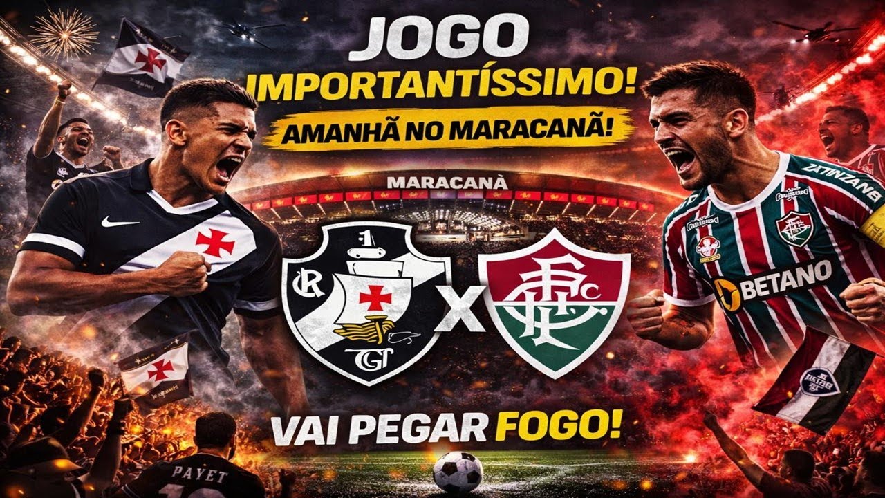 É AMANHÃ!! VASCO CHEGA COM TUDO PRO CLÁSSICO