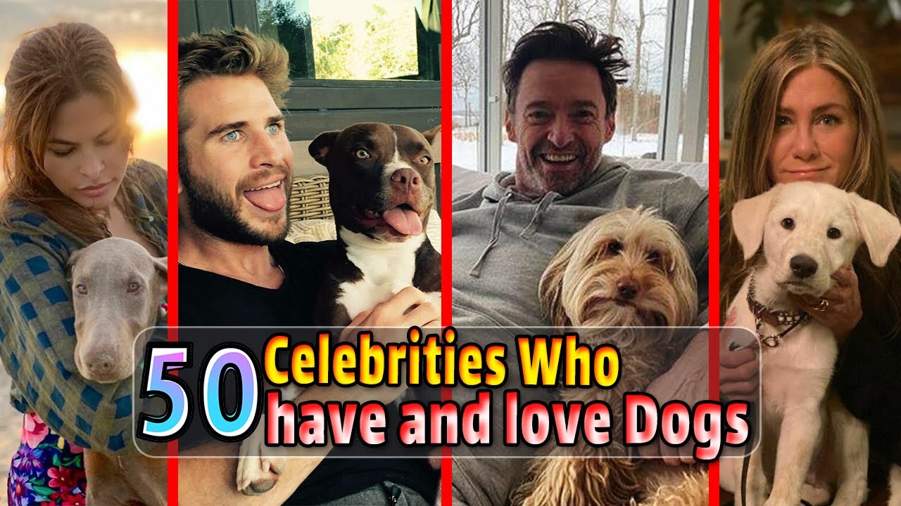 50 Celebrities Who have Dogs/Celebrities who love dogs/What famous person loves dogs ?