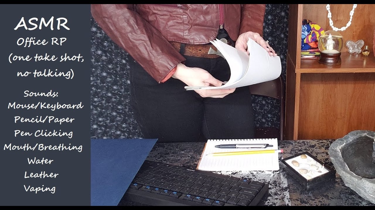 ASMR Office RP (one shot take, no talking)