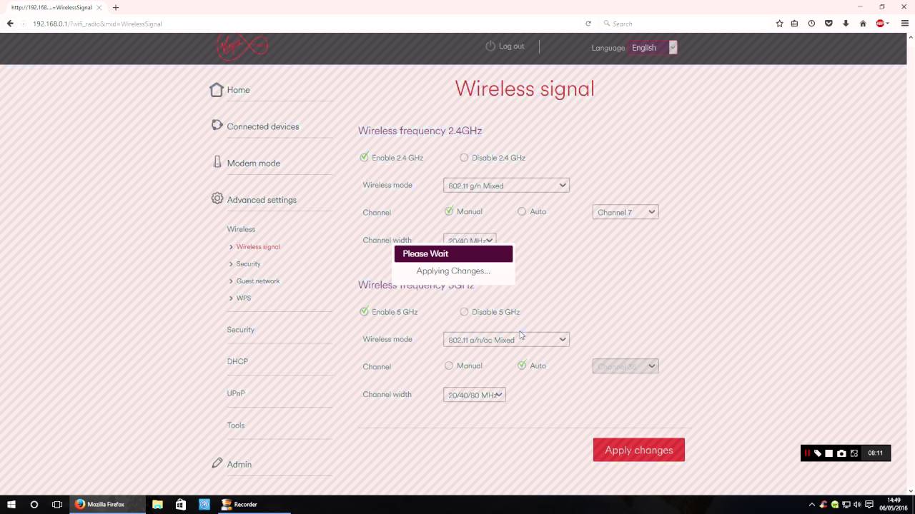 Virgin Media SuperHub 3 Full Interface setup and info