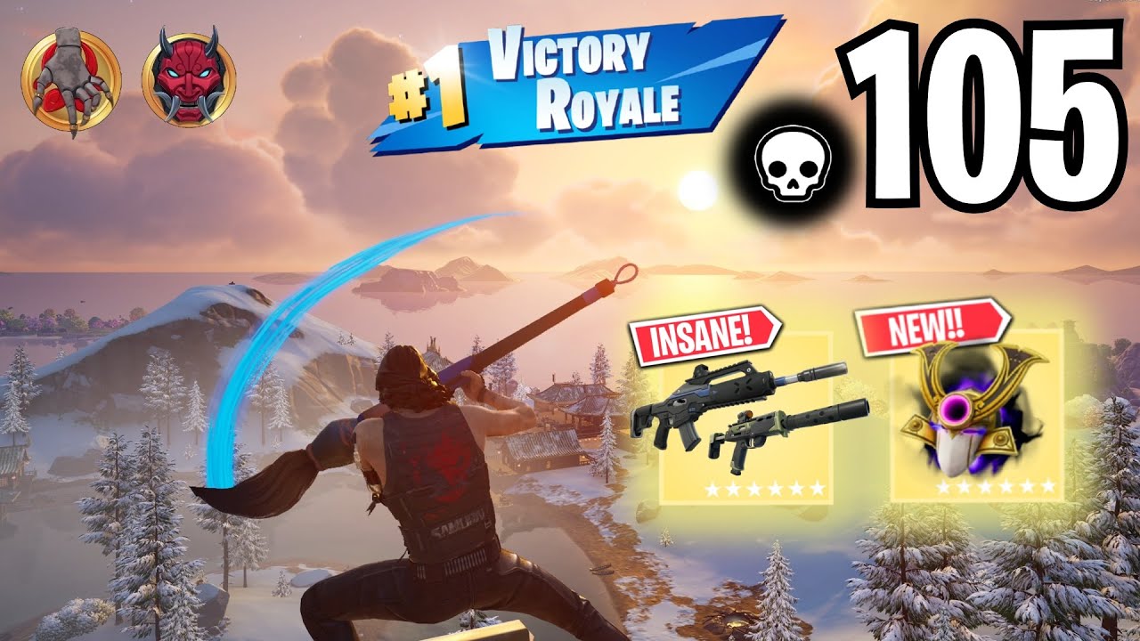 105 Elimination Solo vs Squads *CYBERPUNK* WINS Gameplay (FORTNITE CHAPTER 6 SEASON 1)!
