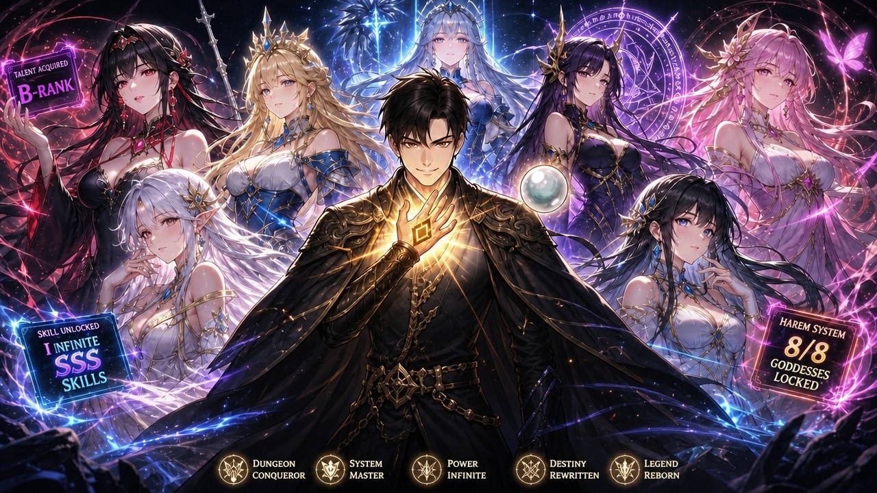 I Started with a B-Rank Talent in the ABYSS&mdash;Now I Have 8 Goddesses and Infinite SSS Skills.