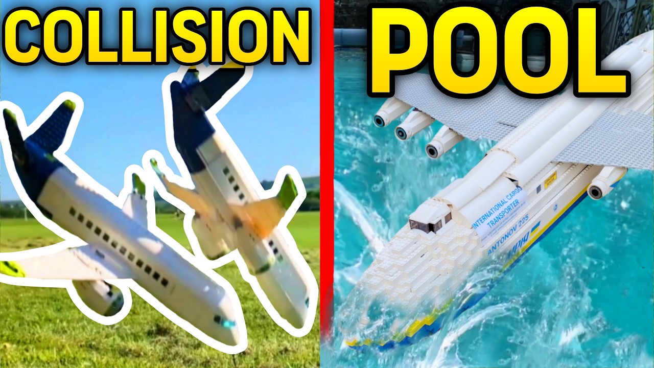 BEST OF 2024: Lego Plane Crashes - 10 VS 10,000 PARTS, Ultra Satisfying Crashes