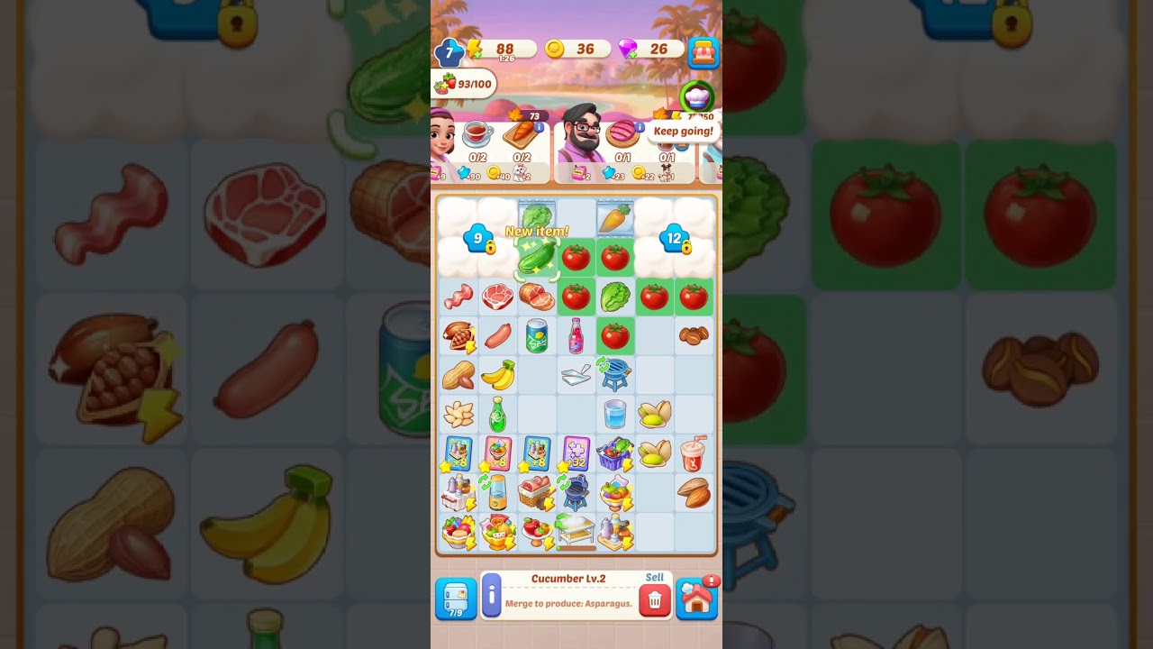 Merge Cooking: Theme Restaurant Android Mobile pt 4 Gameplay 