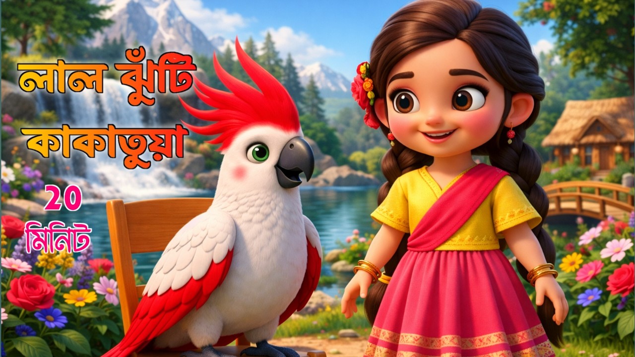 Lal Jhuti kakatuya | লাল ঝুটি কাকাতুয়া | Bengali nursery Rhymes | Pineapple Bengali Rhymes