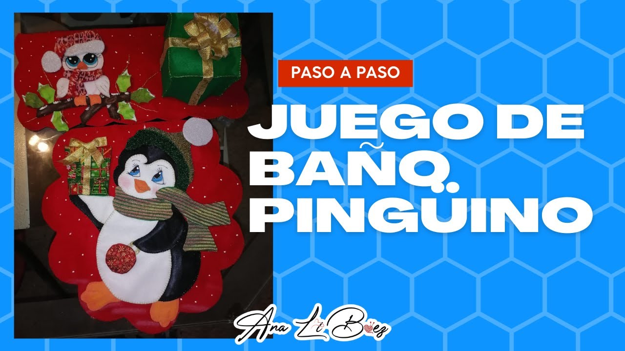 juego de baño pinguino / Ana Li Baez