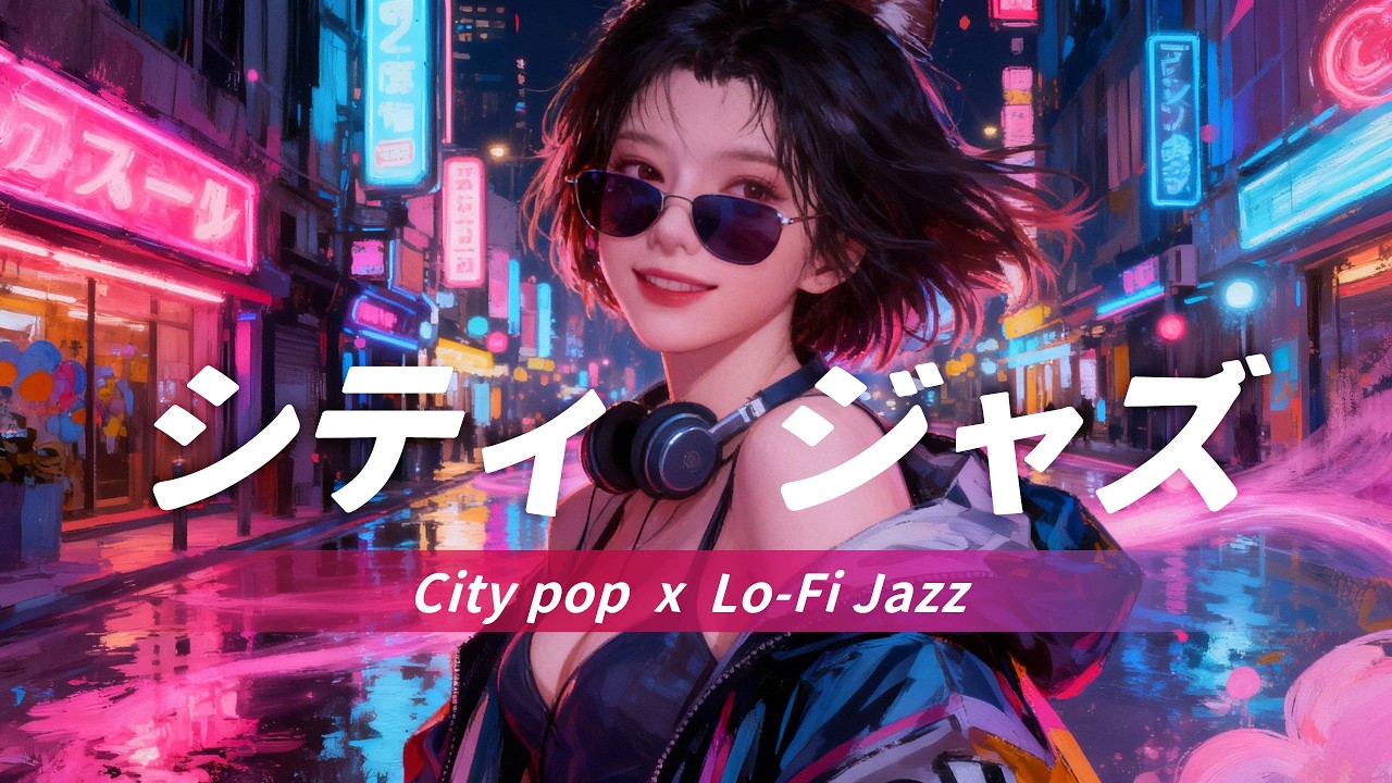 【 日文 𝒑𝒍𝒂𝒚𝒍𝒊𝒔𝒕 】 City Pop x Lo-Fi Jazz | 1 Hour Tokyo Night Groove for Neon Night🌙