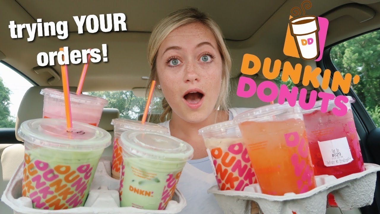 Trying My Subscribers Favorite Dunkin Donuts Drinks!