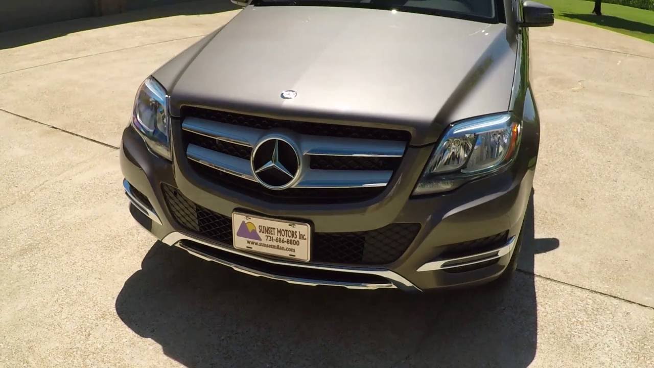 HD VIDEO 2014 MERCEDES GLK350 4MATIC LUZONITGRAY METALLIC AWD FOR SALE INFO WWW SUNSETMOTORS COM