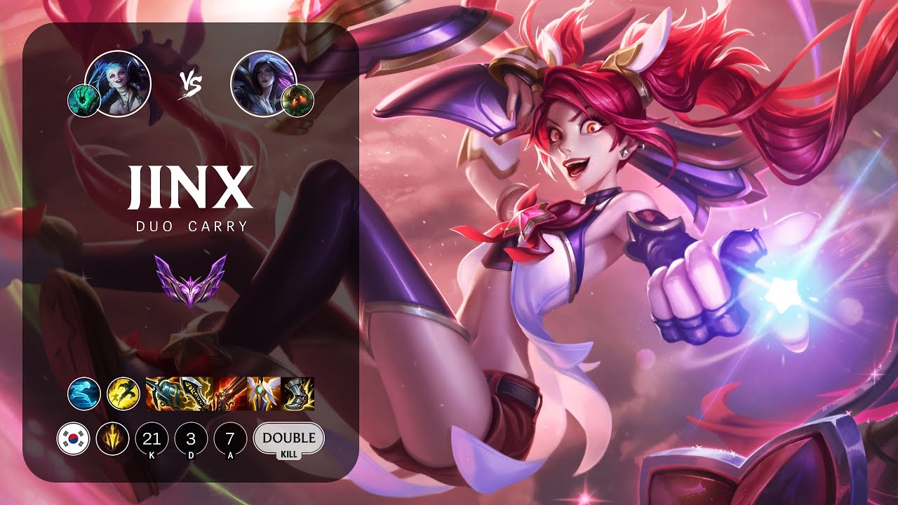Jinx ADC vs Kai'Sa - KR Master Patch 13.22