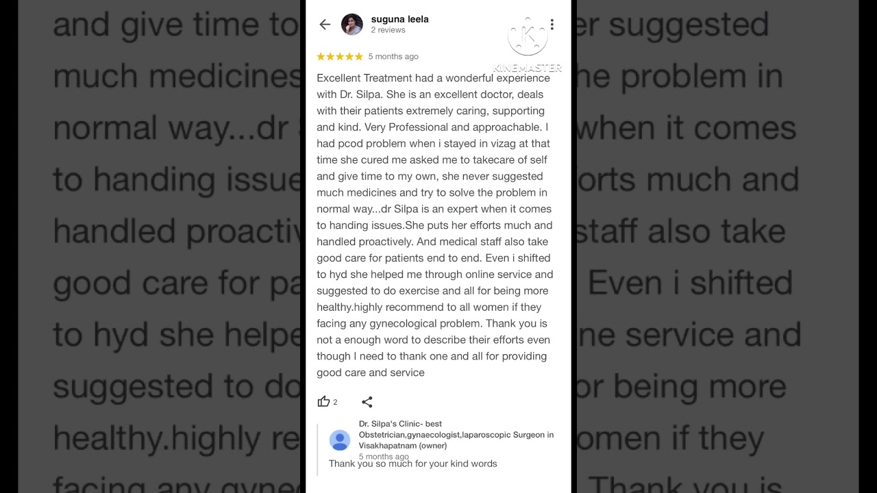 Patient reviews || Dr.Silpas clinic|| best obstetrician,gynaecologist and laparoscopic surgeon