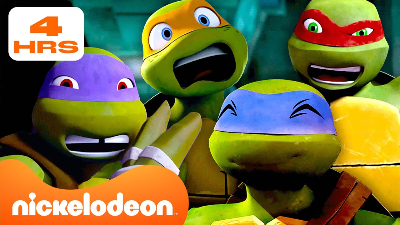 TMNT | 4 GODZINY Najzabawniejszych Momentów z Teenage Mutant Ninja Turtles! 🤣 Maraton | Nickelodeon