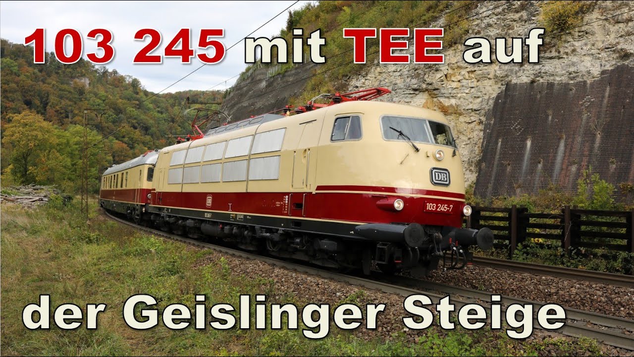 103 245 mit TEE auf der Geislinger Steige am 07.10.2023