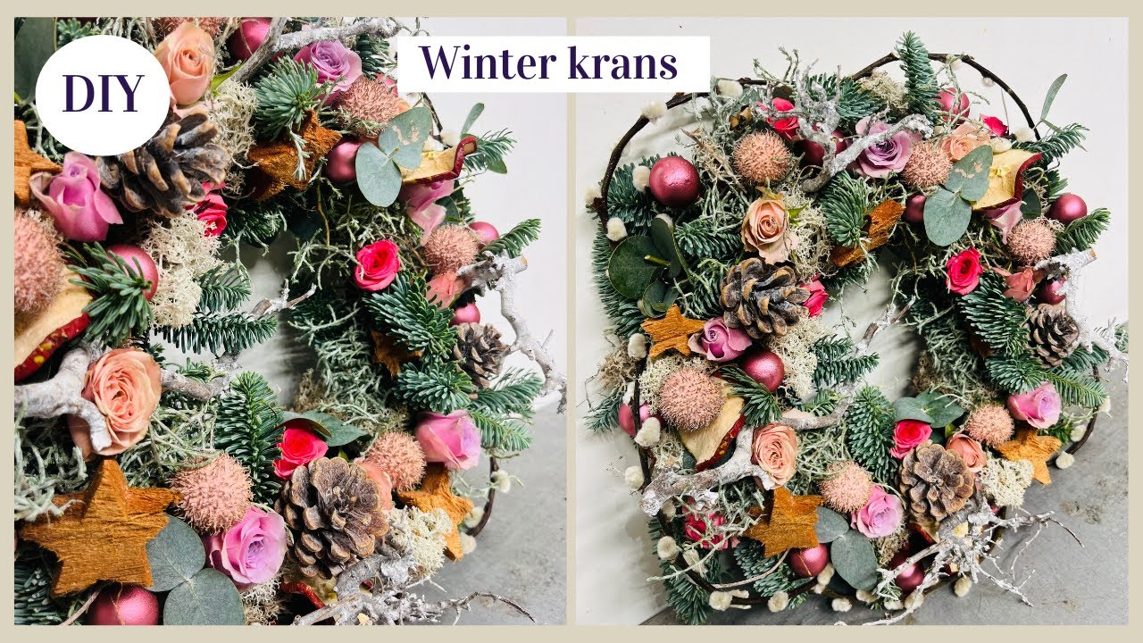 Kerstkrans Cursus Bloemschikken #227 Carlein Tukkers Kerstbloemstuk