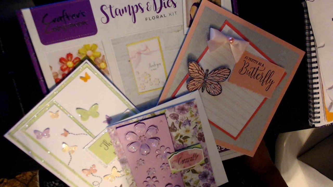Crafter's Companion Subscription Box # 12 Stamps and Dies and projects