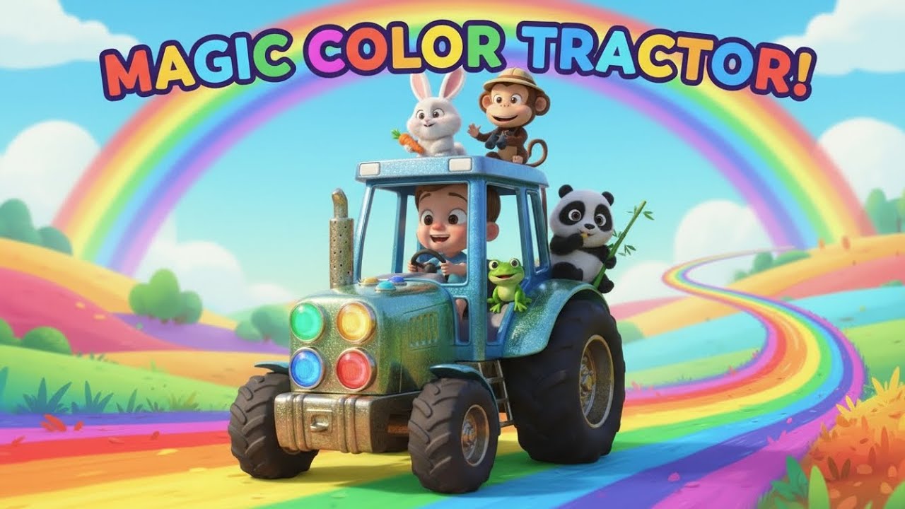 Baby&rsquo;s Magic Tractor Color Adventure 🚜🌈 | Fun Learning for Kids | Nursery Cartoon Story