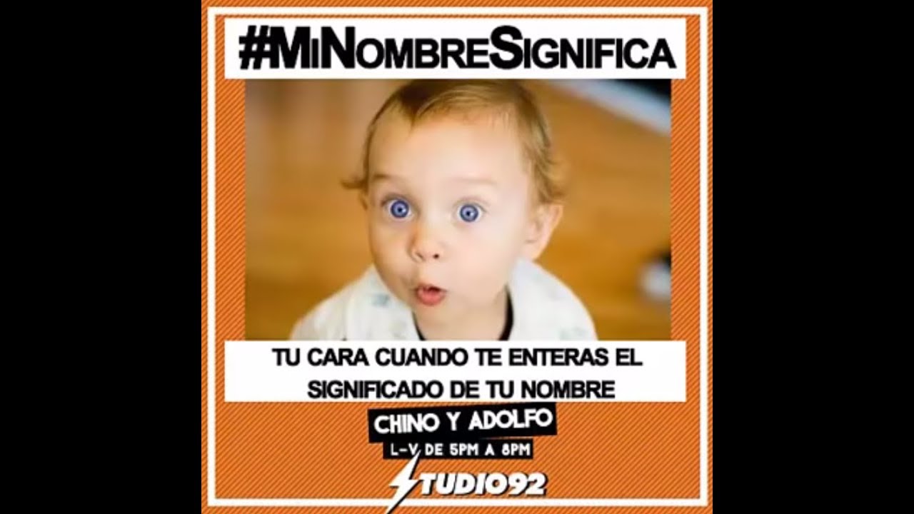 Chino y Adolfo - Significado de tu nombre | Rosa Maria Cifuentes