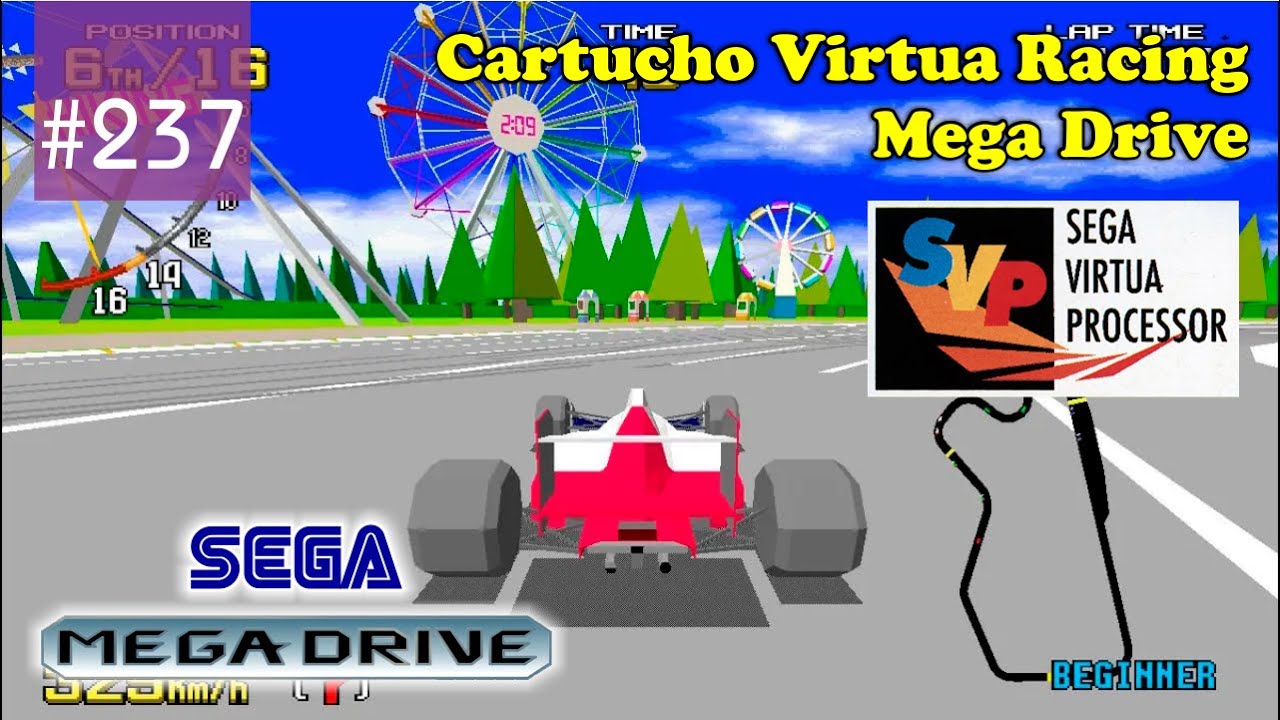 Manutenção #237 - Cartucho Virtua Racing Mega Drive 