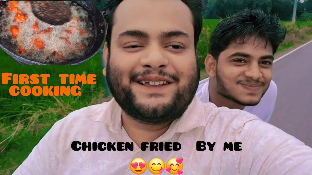Trying First Time Cooking By Me | Chicken Fried Recipe | Hanzala Salman World
