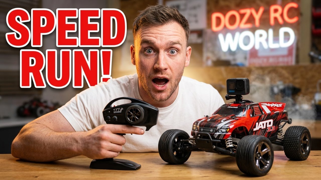 Заезд на скорость Traxxas Jato 3.3 Nitro RC и вид из кабины — наслаждайтесь! 🏎️💥💨