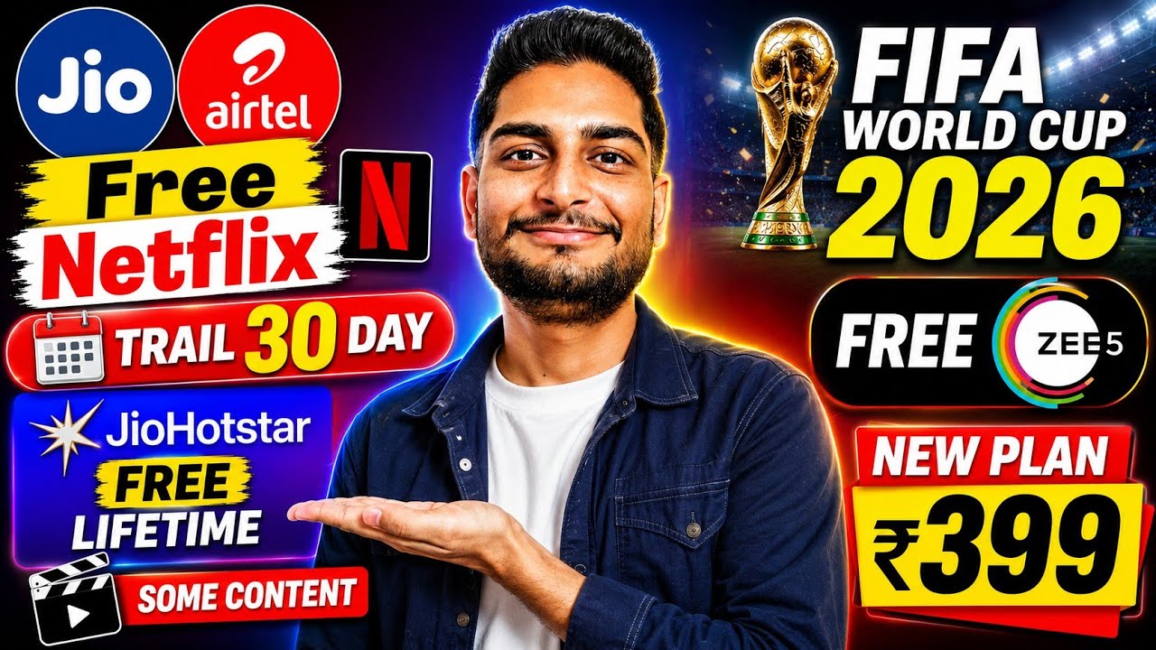 Jio Free Netflix 30 Day Trail | Fiffa World Cup Final Match 399 Plan | Vi Fake Free Service 