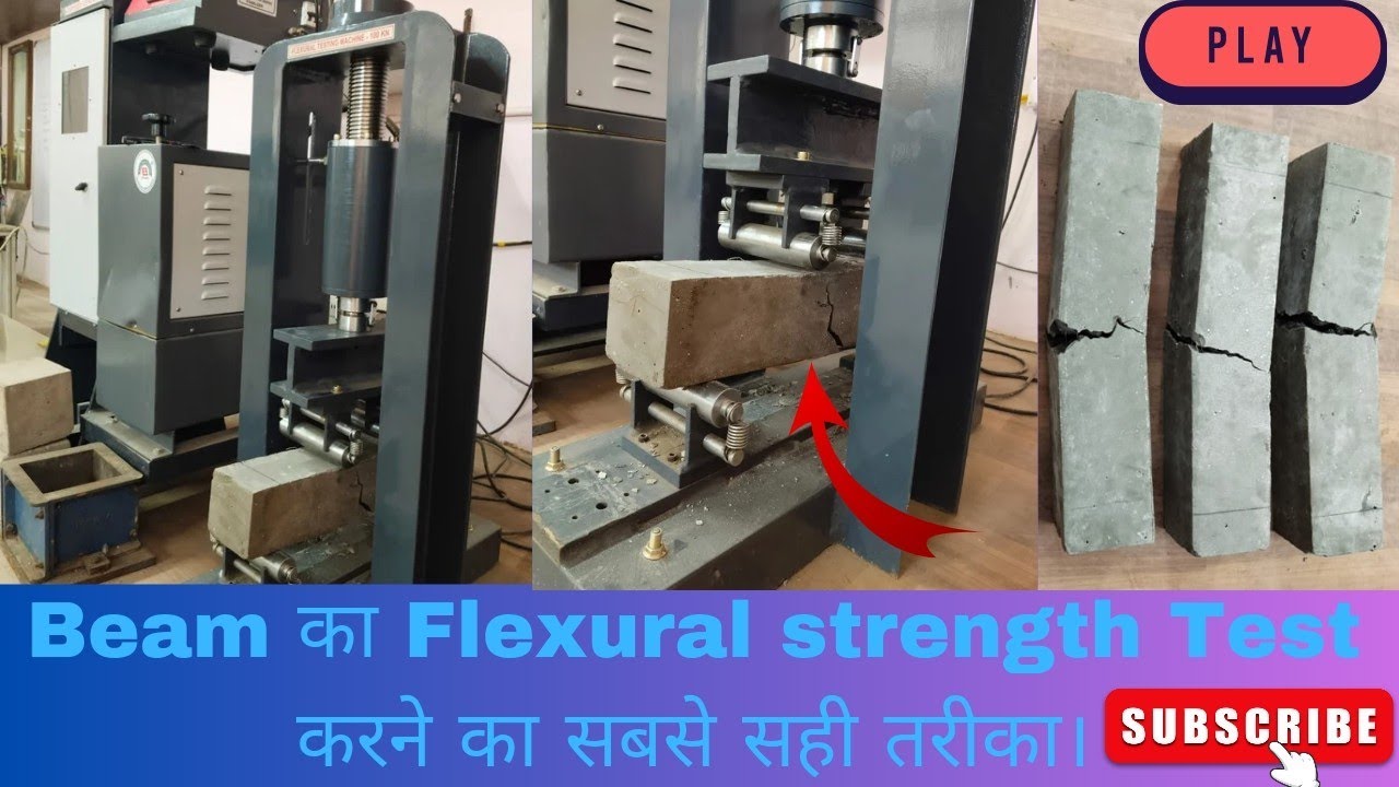 Flexural strength test of concrete beam | Flexural strength test as per IS Code 516-1959