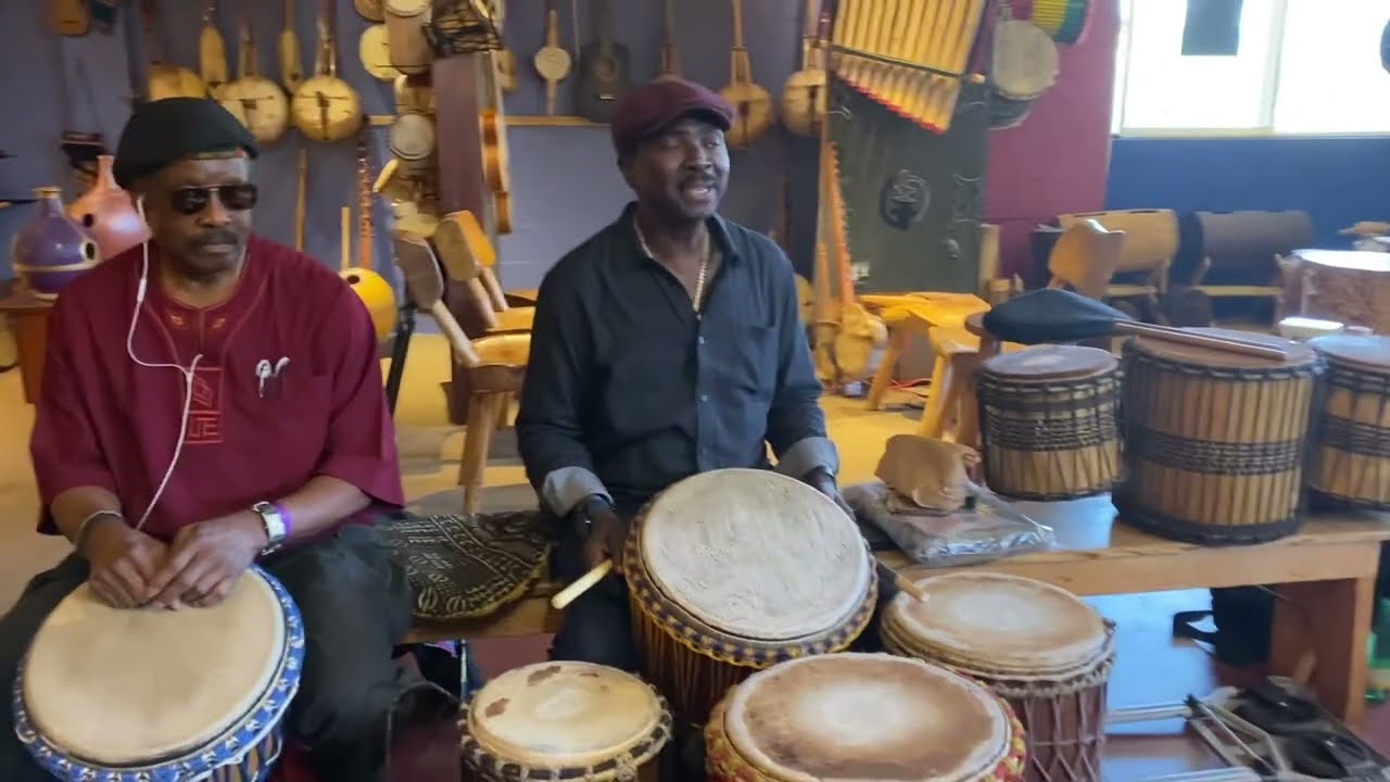 Mediani rhythm and break w/ Malik @ Motherland Music.