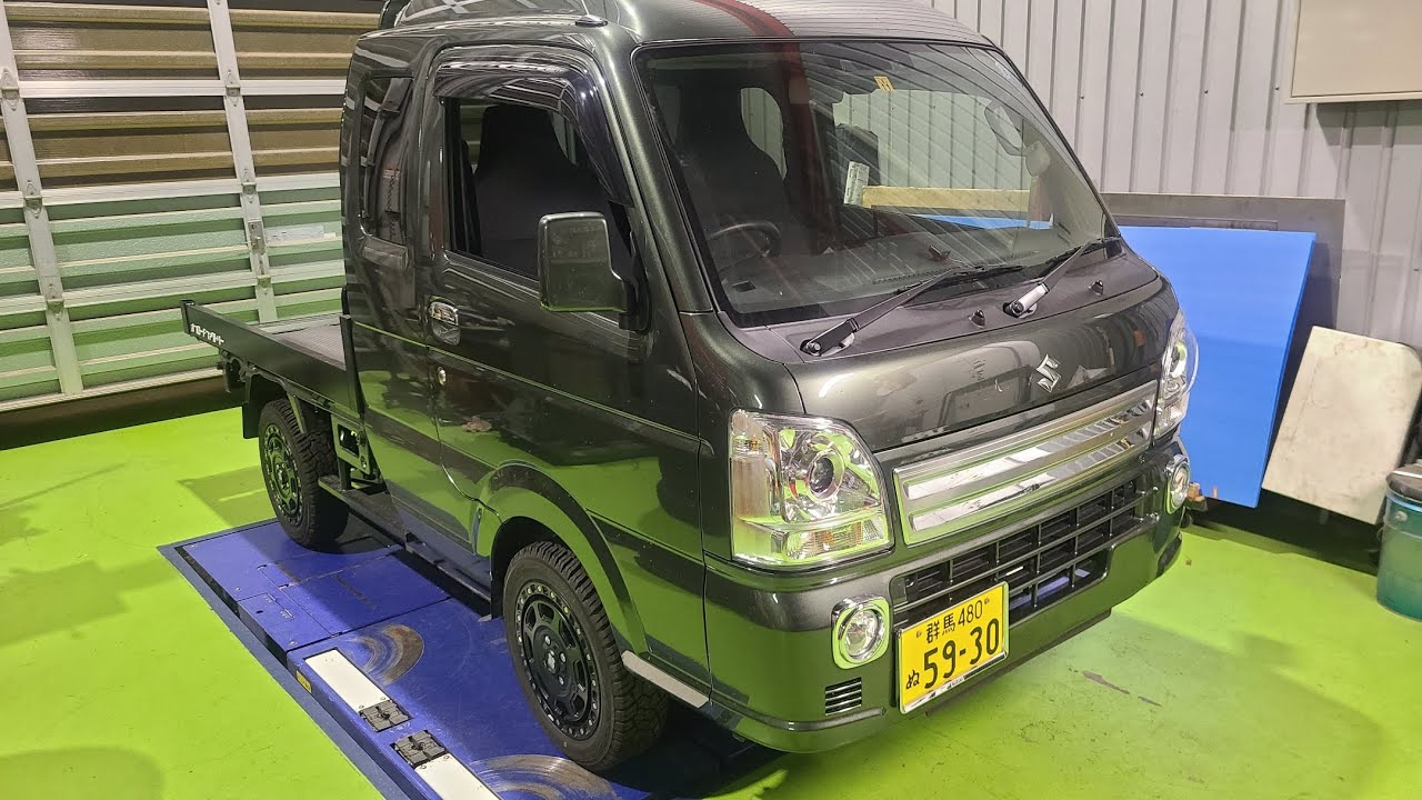 スーパーキャリイに25㎜リフトアップキット装着しました。
