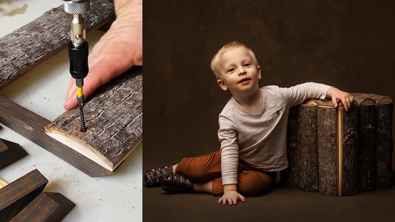 DIY Wooden Box as Studio Photography Prop | Children Photoshoot Ideas