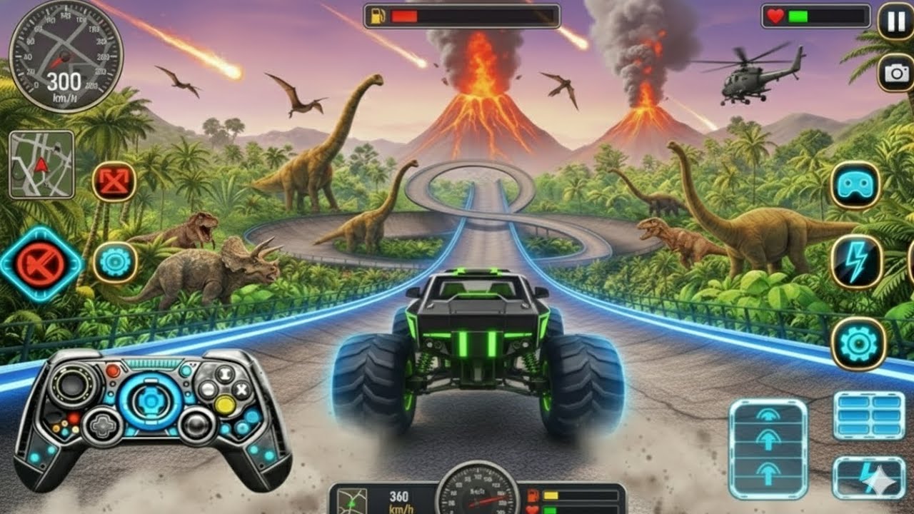 Mega Ramp Challenge 2026 😱 Crazy GT Monster Truck Racing Stunts | Android Gameplay