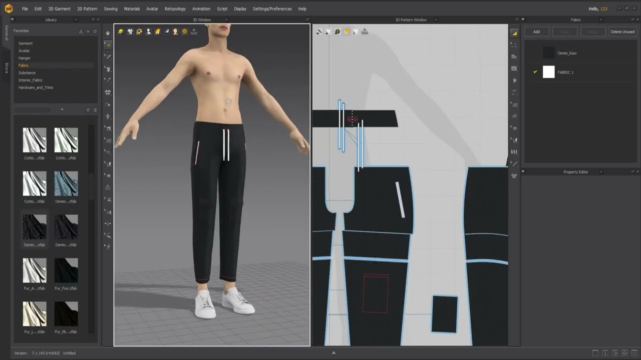 Making pant pockets in CLO 3D or Marvelous Designer