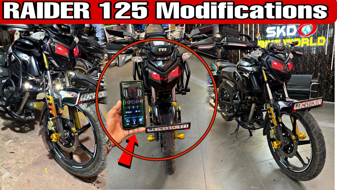 Raider 125 Modified | Raider demon 😈 Eyes 👀 | Raider Modifications and Accessories