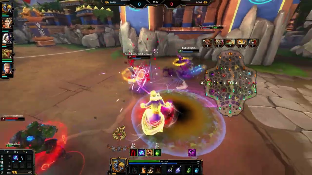 The closest 2v2 to start a match (SMITE Clips)