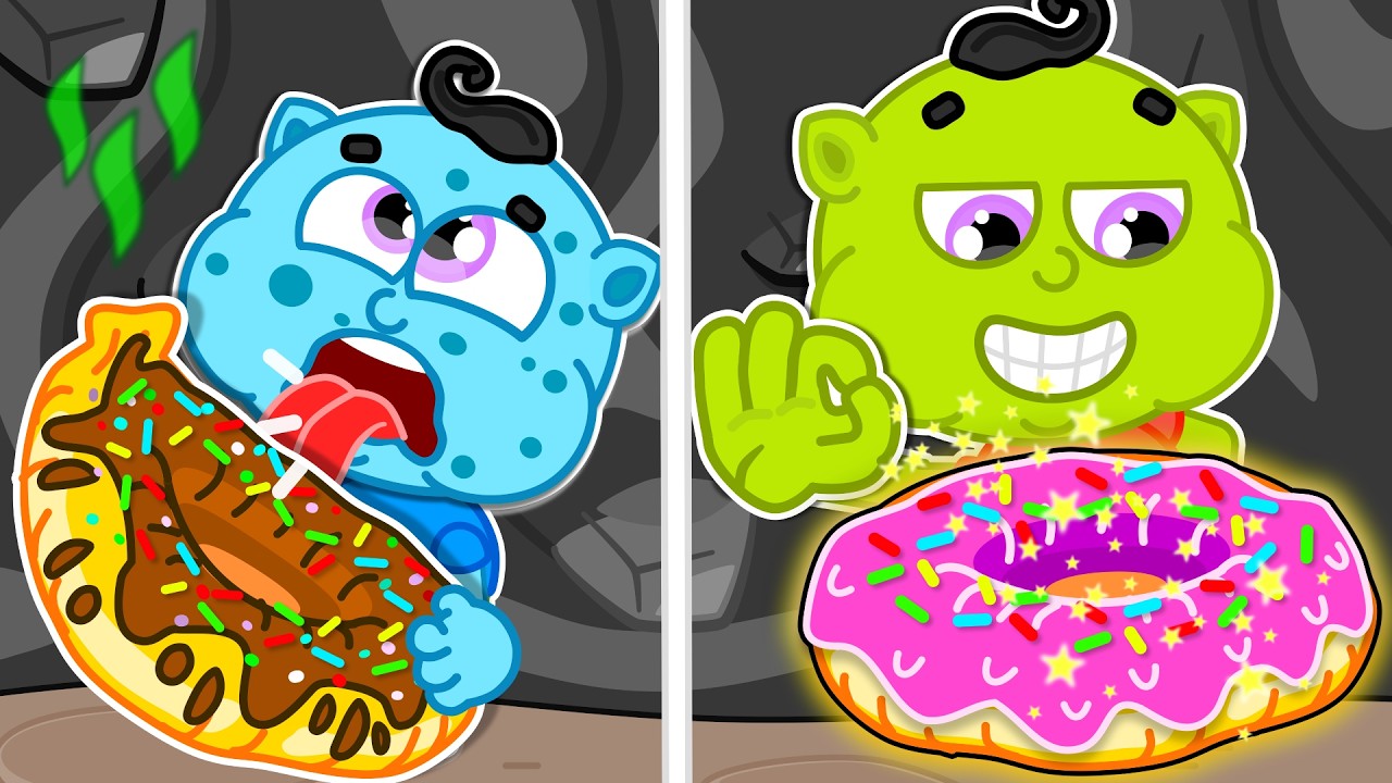 Família Leão Português | Uma rosquinha gigante | Vídeo para crianças | Desenhos Animados