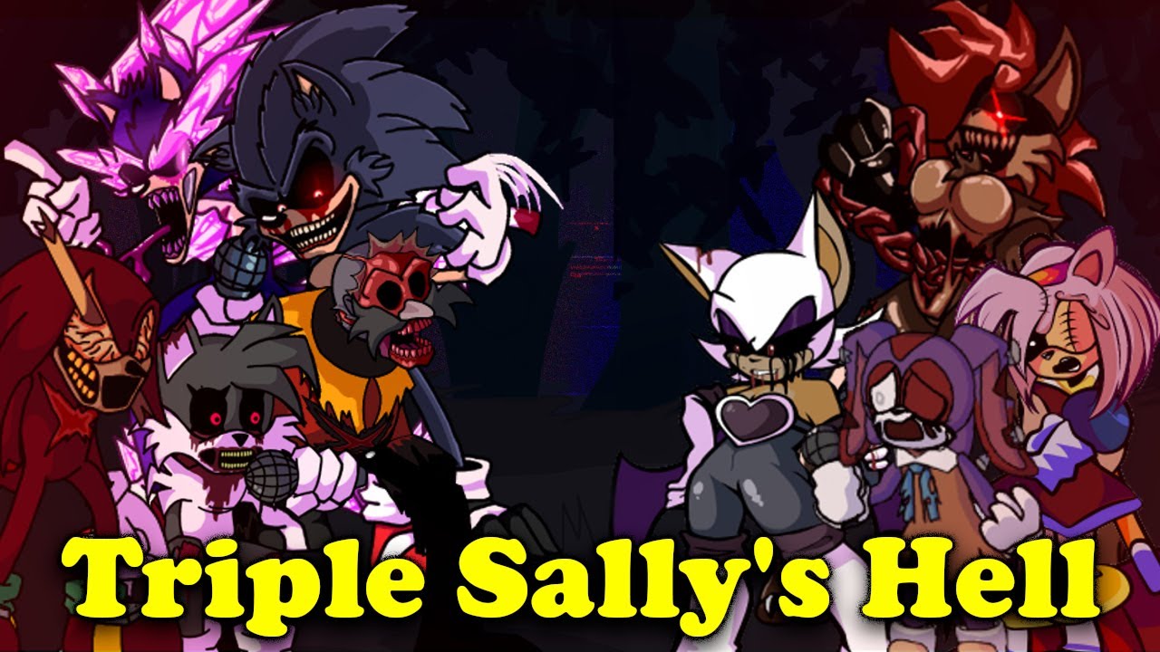 FNF | Triple Sally's Hell | Triple Trouble - Vs Sonic.Exe v2 | Mods/Hard |