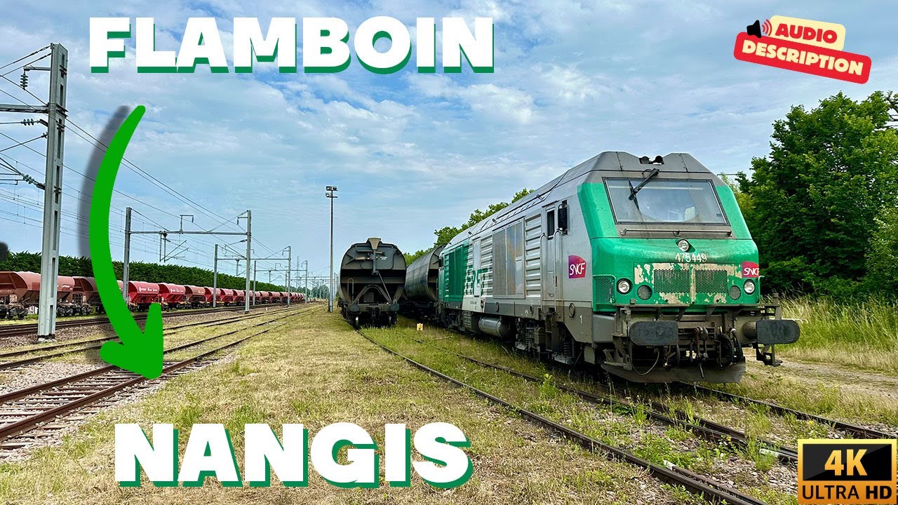 Поездка на поезде 📢прокомментирована 📢из Фламбоана в Нанжи с маневрами на частной ветке